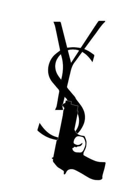 ysl gun logo